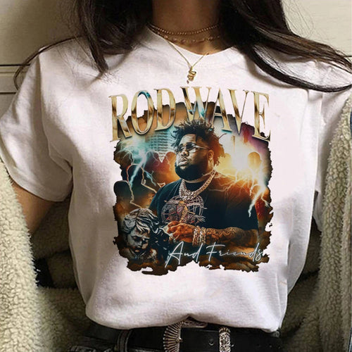Rod Wave T Shirt Women Summer Designer Comic Tshirt Female Graphic Clothing